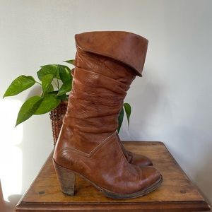 Vintage Frye Heeled Boots